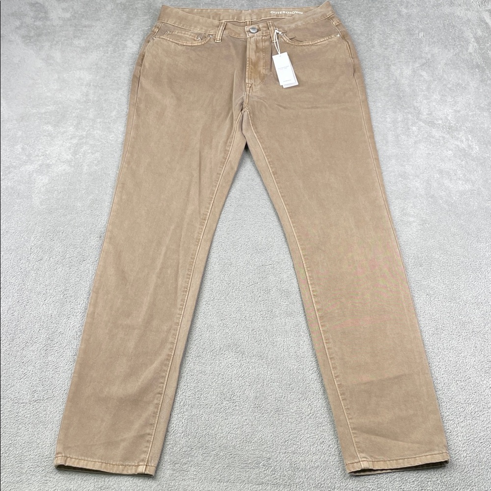 NEW Outerknown 10, Roamer 5 Pocket Chino Men's Tan SEA Jeans